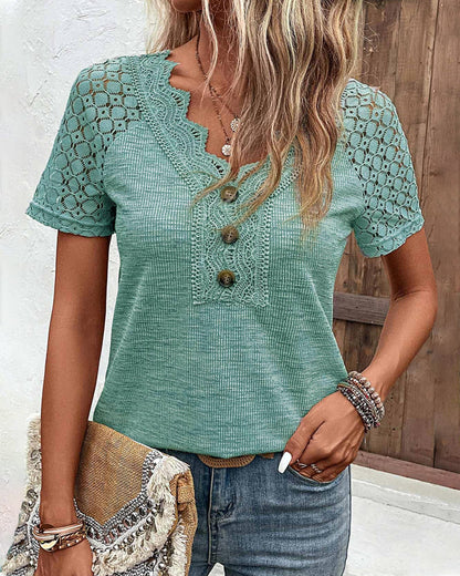 Celeste - Elegante Blonde Lange T-shirt til Dame | Ideel til sommer