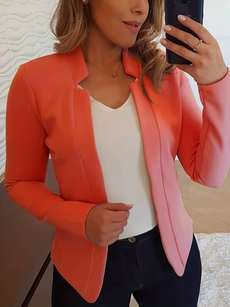 Chloe - Smart Casual Figursyet Åben Blazer til Dame | Ideel til afslappede dage