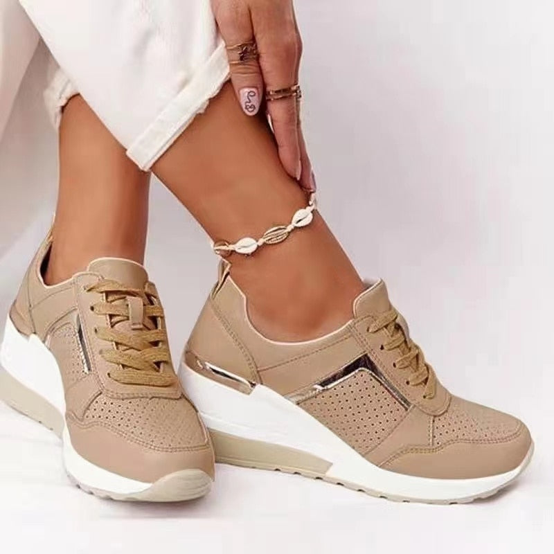 Sara - Sneakers med Platform til Dame | Ideel til afslappede dage