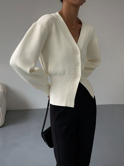 Eleanor - Cardigan Elegant med Knapper til Dame | Ideel til afslappede dage